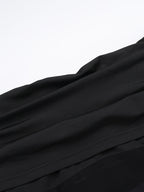 Long Sleeves Skinny Pleated See-Through Solid Color Split-Joint Off-The-Shoulder Evening Dresses Maxi Dresses