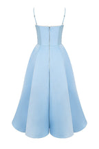 Suspender V-Neck Sleeveless Tutu Maxi Dress
