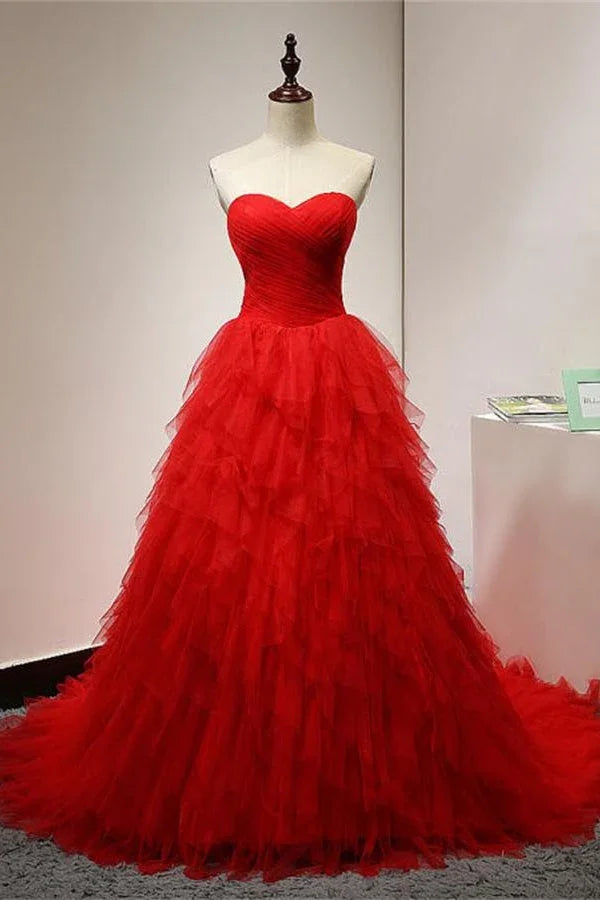 Sweetheart Lace Up Prom Dresses,Sparkly Modest Prom Gowns,Quinceanera Dresses,Sweep Train Ball Gown Prom Dresses,Evening Dresses Y1559