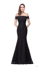 Floor-Length Mermaid Lace Off Shoulder Bridesmaid Dresses