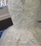 Gorgeous Crystals Mermaid Wedding Dress Off-the-Shoulder Appliques Bridal Wears