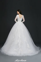 Gorgeous Tulle Ball Gowns Court Train Wedding Dresses