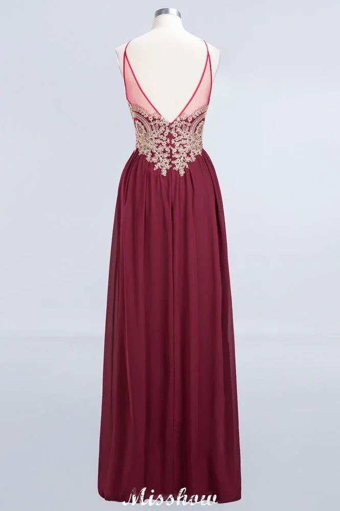 Halter Spaghetti Gold Appliques Swing Dress Sleeveless Tulle Chiffon Evening Maxi Dress