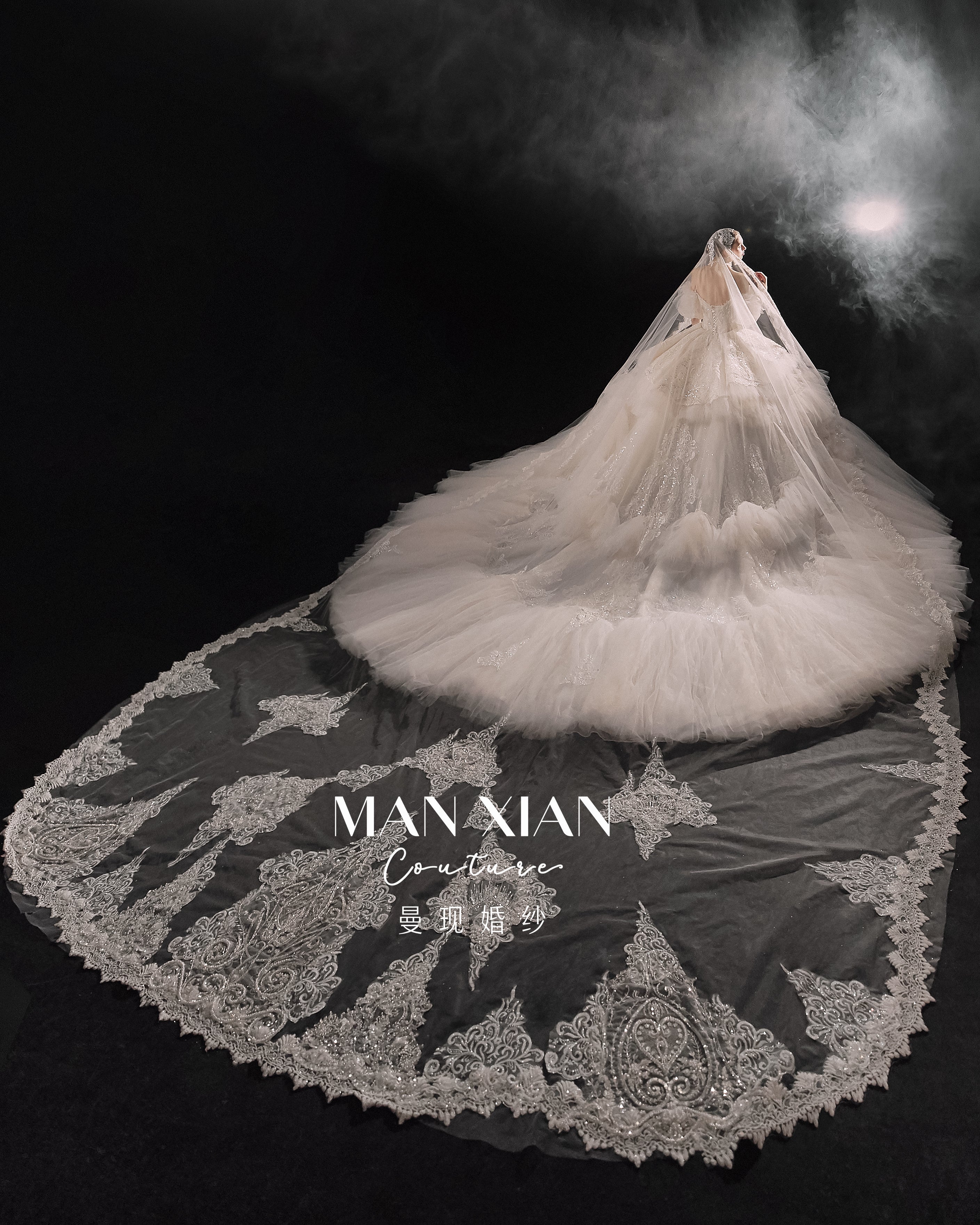 Regal Off-Shoulder Crystal Ball Gown Wedding Dress with Cathedral Train & Statement Choker