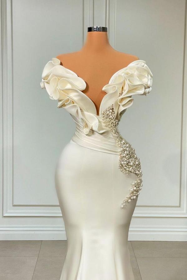 Long Mermaid Sweetheart Satin Prom Dress