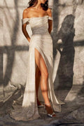 Mermaid / Trumpet Wedding Dresses Sparkle & Shine Dress Wedding Party