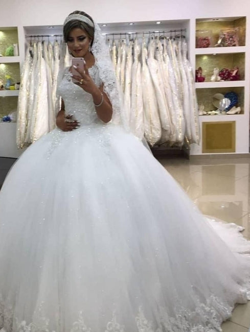 Modern wedding dresses with lace | Princess Wedding Dresses
