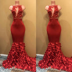 Modest Mermaid Sleeveless Prom Dress