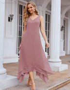 Chiffon Plus Size Mother of Bride Dresses with Jacket Formal Dresses for Wedding SEA28073