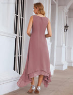 Chiffon Plus Size Mother of Bride Dresses with Jacket Formal Dresses for Wedding SEA28073