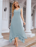 Chiffon Plus Size Mother of Bride Dresses with Jacket Formal Dresses for Wedding SEA28073