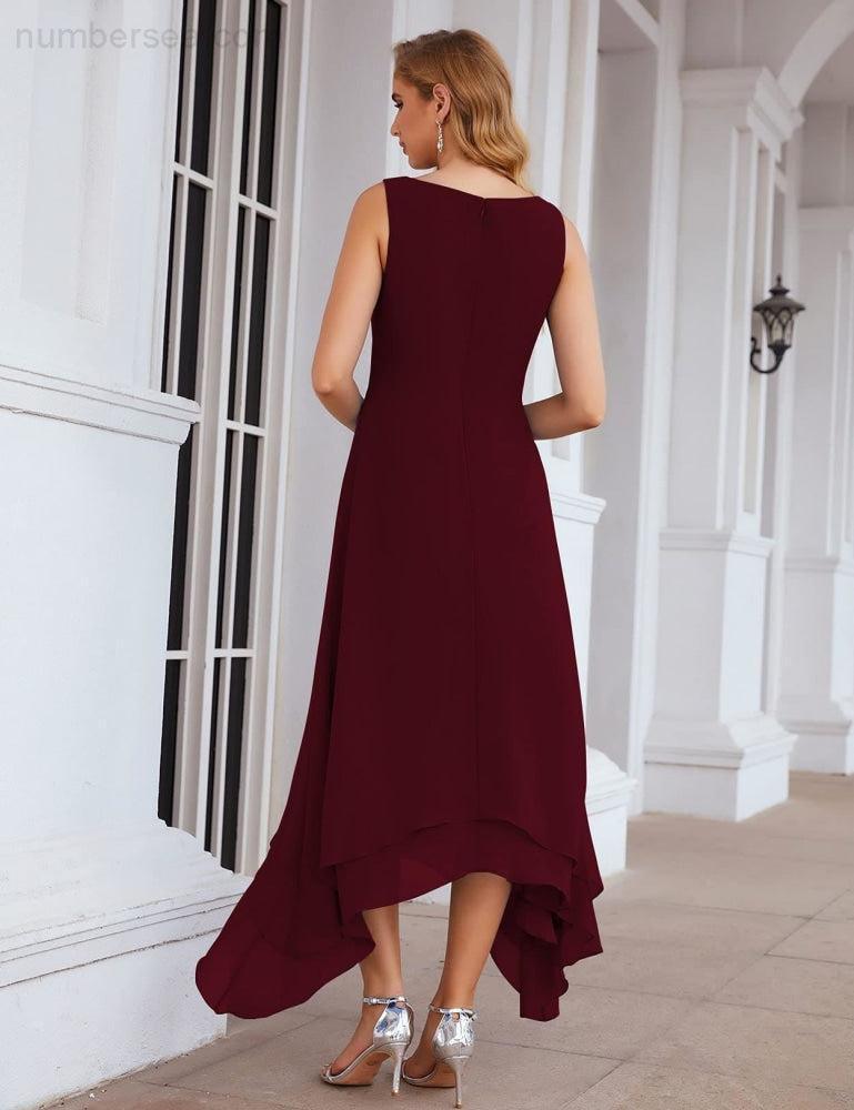 Chiffon Plus Size Mother of Bride Dresses with Jacket Formal Dresses for Wedding SEA28073