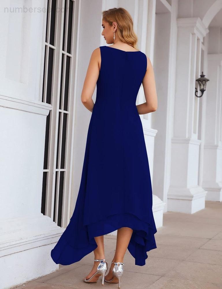 Chiffon Plus Size Mother of Bride Dresses with Jacket Formal Dresses for Wedding SEA28073