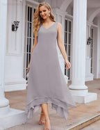 Chiffon Plus Size Mother of Bride Dresses with Jacket Formal Dresses for Wedding SEA28073