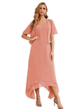Chiffon Plus Size Mother of Bride Dresses with Jacket Formal Dresses for Wedding SEA28073