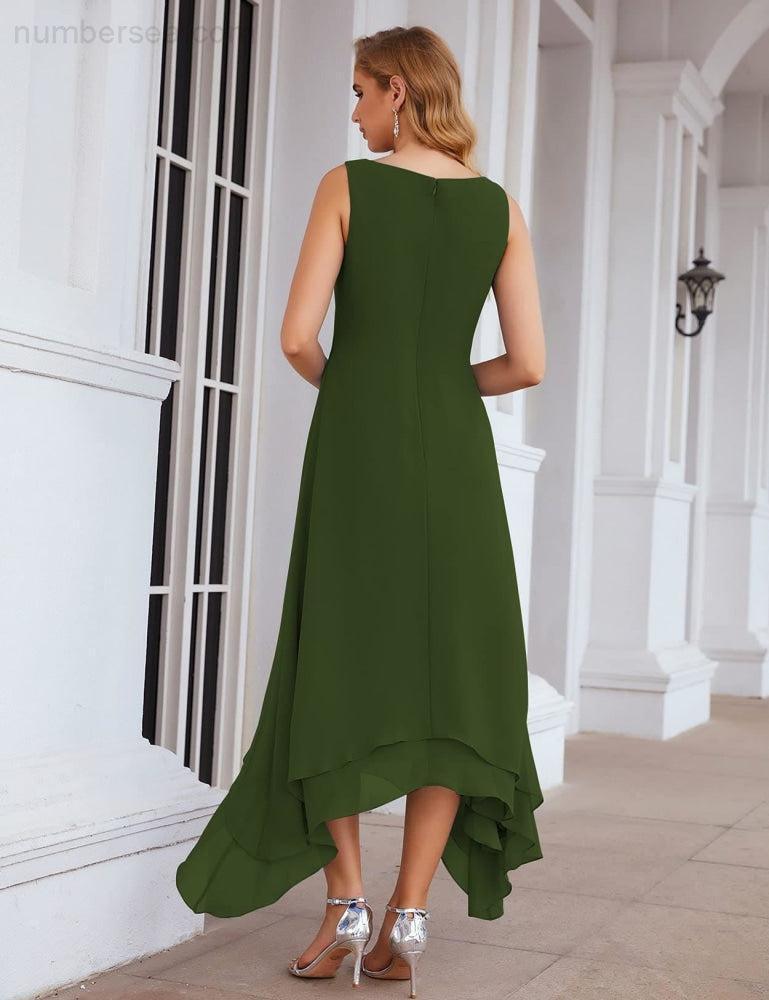 Chiffon Plus Size Mother of Bride Dresses with Jacket Formal Dresses for Wedding SEA28073