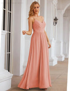Spaghetti Strap Bridesmaid Dresses Long Formal Party Prom Gowns 28060
