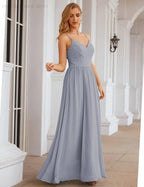 Spaghetti Strap Bridesmaid Dresses Long Formal Party Prom Gowns 28060