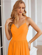 Spaghetti Strap Bridesmaid Dresses Long Formal Party Prom Gowns 28060