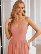 Spaghetti Strap Bridesmaid Dresses Long Formal Party Prom Gowns 28060