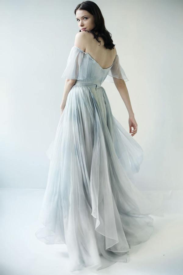 Off Shoulder Unique Design Most Popular Long Prom Dresses Bridal Gowns