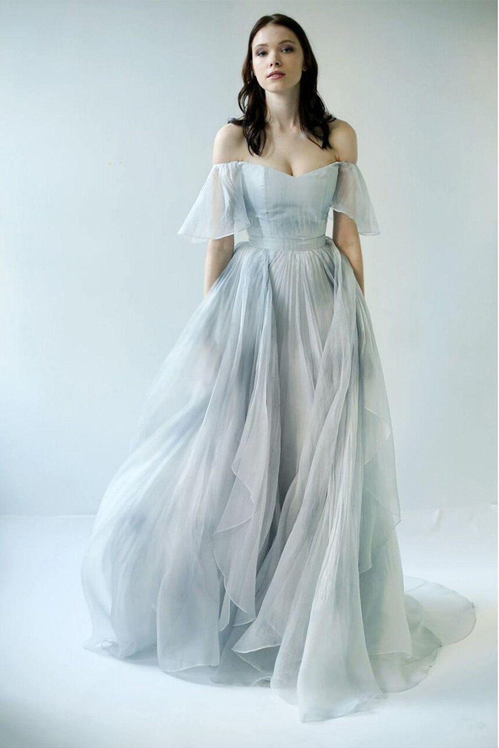 Off Shoulder Unique Design Most Popular Long Prom Dresses Bridal Gowns