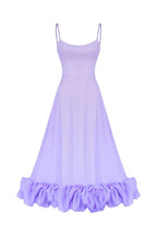 Percival | A Line Satin White Long Prom Dresses with Ruffles