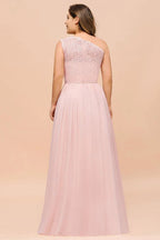 Plus Size Sleeveless aline Bridesmaid Dress Long Side Split Wedding Party Dress