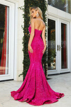 Strapless Long Prom Dress