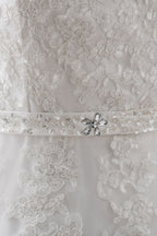 Princess V-Neck Tulle New Arrival Wedding Dress With Lace
