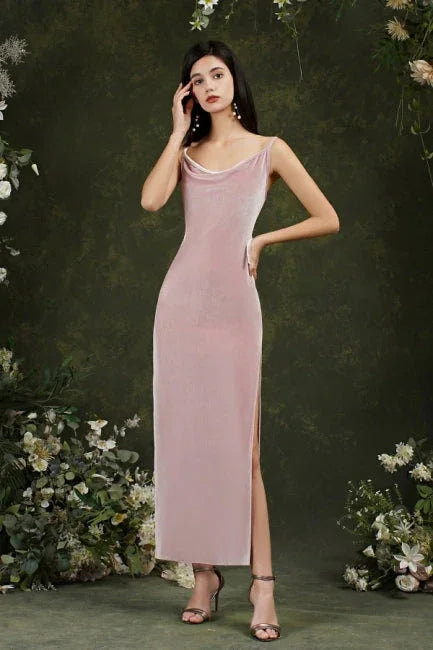 Purple Spaghetti Straps Sleeveless Mermaid Prom Dresses