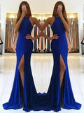 Sheath Halter Sleeveless With Ruffles Jersey Prom Dresses