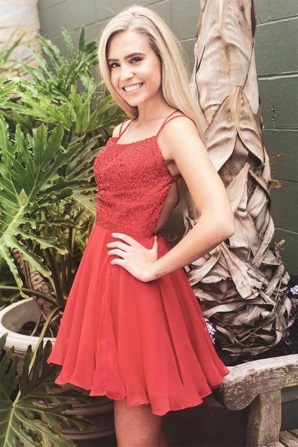 Sparkle Beading Blue Short Prom Dress Homecoming Dress