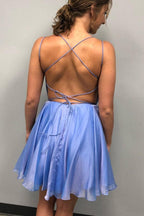Sparkle Beading Blue Short Prom Dress Homecoming Dress