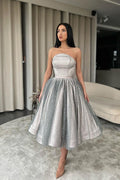 Sparkly Sleeveless A-line Sequined Prom Dress