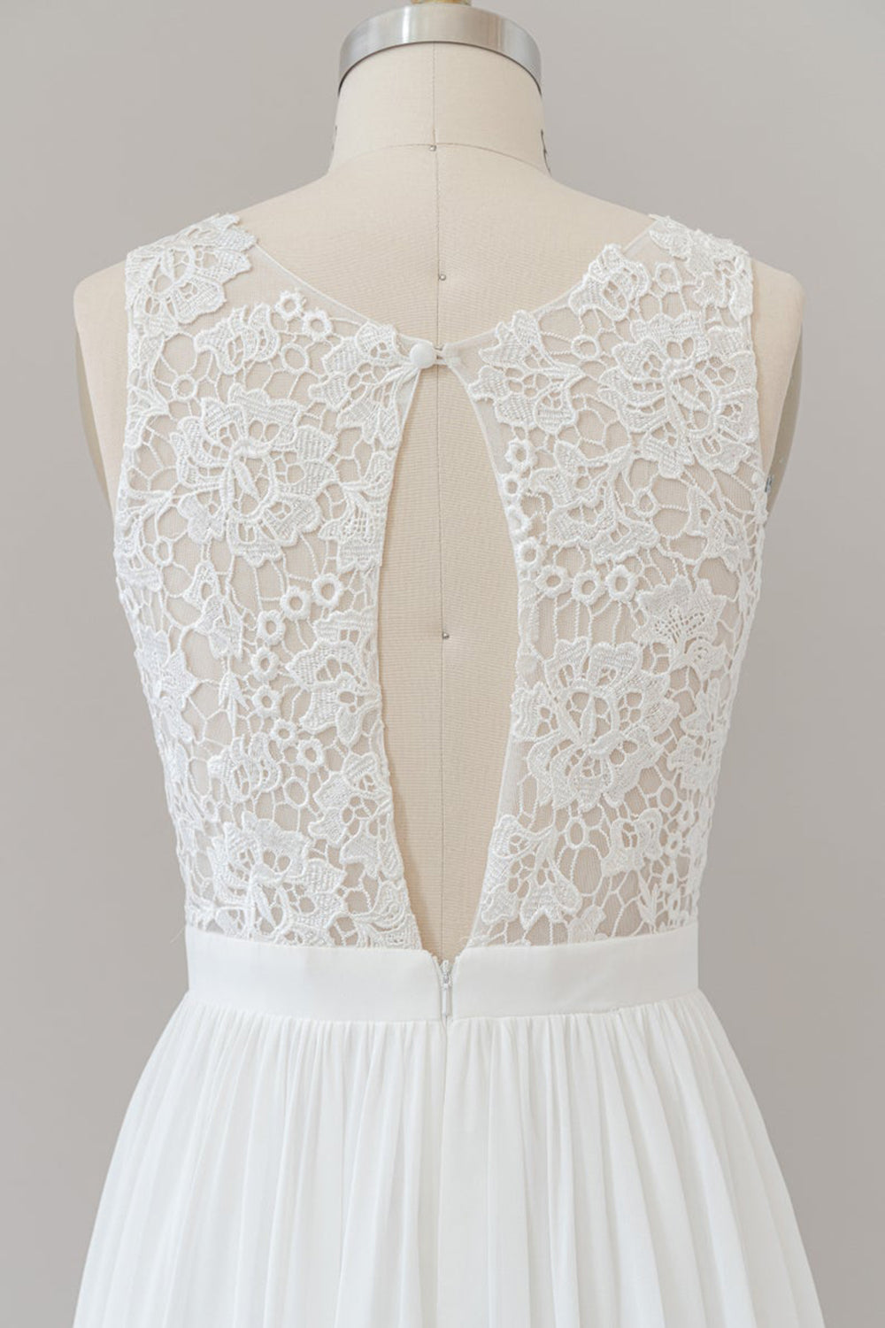 Straps Lace A-line Boho Wedding Dress