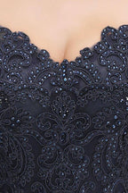 Stylish Straps Aline Beading Evening Maxi Dress Sleeveless V-Neck Wedding Guest Dress