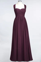 Sweetheart Bungurdy Tiered Lace Prom Dresses | Simple Cap Sleeves A-Line Evening Dresses