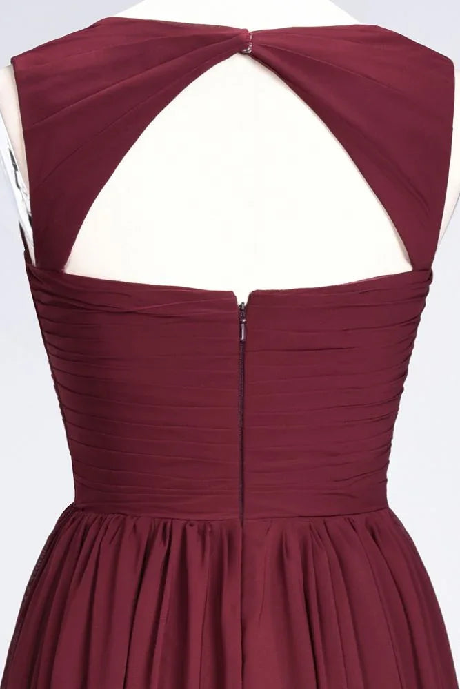 Sweetheart Bungurdy Tiered Lace Prom Dresses | Simple Cap Sleeves A-Line Evening Dresses
