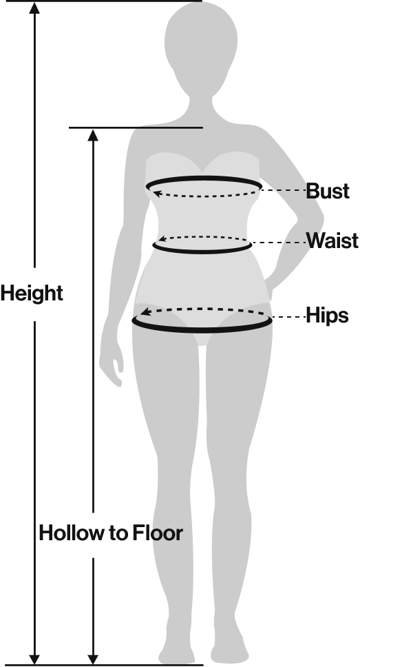 Amyprom size guide